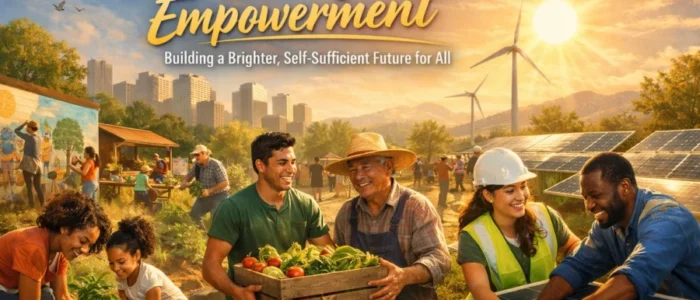 Community gardening and renewable energy collaboration